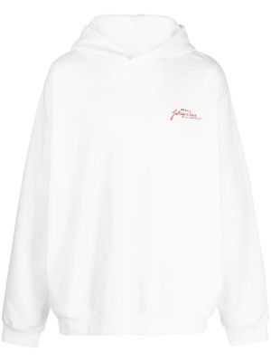 Marni hoodie en coton à imprimé cœur - Blanc