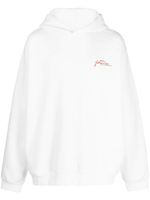 Marni hoodie en coton à imprimé cœur - Blanc