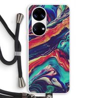Chameleon Sun: Huawei P50 Transparant Hoesje met koord