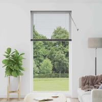 Raam Blind met gordijnen Anders Donkergrijs 100 x 220 cm Aluminium