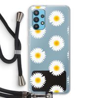 Margrietjes: Samsung Galaxy A32 4G Transparant Hoesje met koord