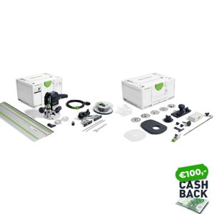 Festool OF 1010 REBQ-FS-Set+Box Bovenfrees in Systainer met FS 800/2 Geleiderail - 578053