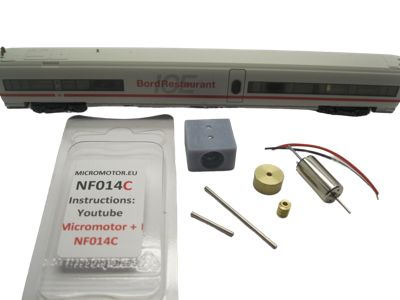 micromotor nf014C N ombouwset voor Fleischmann ICE-T