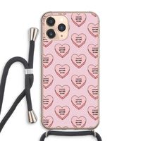 Chicks before dicks: iPhone 11 Pro Max Transparant Hoesje met koord