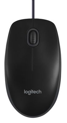 LogitechB100 Muis Zwart