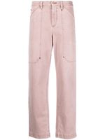 Brunello Cucinelli pantalon droit à taille haute - Rose