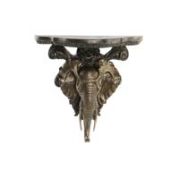Planken DKD Home Decor Olifant Gouden Hars (36,5 x 16,5 x 36 cm)
