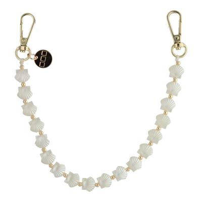 Telefoonkoord Shell - Wit - Goud Telefoonkoord Shell - Wit - Goud