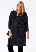 Yoek Shirt met knopen DOTS | Blauw | Maat M Yoek Shirt met knopen DOTS | Blauw | Maat M