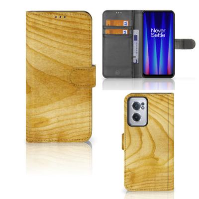 OnePlus Nord CE 2 | Book Style Case | Licht Hout