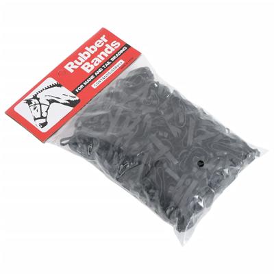 VidaXL Haarelastiekjes paard 500 st silicone zwart