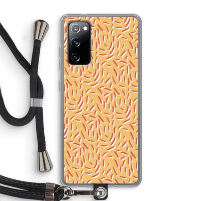 Camouflage: Samsung Galaxy S20 FE / S20 FE 5G Transparant Hoesje met koord
