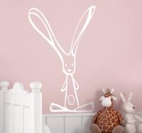 Muursticker kinderkamer haas