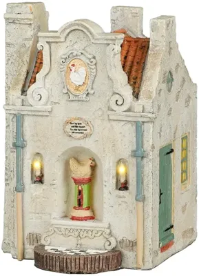 Luville Efteling Mini&apos;s Stenen kip 7.5x8.5x11 cm