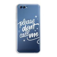 Don't call: Honor 10 Transparant Hoesje