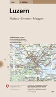 Wandelkaart - Topografische kaart 1150 Luzern | Swisstopo - thumbnail