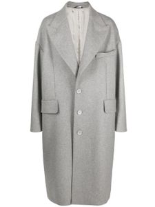 Dolce & Gabbana peak-lapels single-breasted coat - Gris