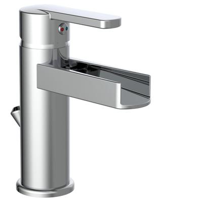 Ngk Schutte niagara ééngreepsmeraan wastafel met watervaluitloop | chroom 26110