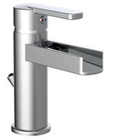 Ngk Schutte niagara ééngreepsmeraan wastafel met watervaluitloop | chroom 26110