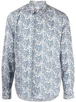 Paul Smith chemise en coton biologique à fleurs - Bleu