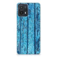 Motorola Moto G23 | G13 | Bumper Hoesje | Wood Blue