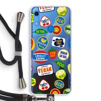 Fruitsticker: Huawei Y6s Transparant Hoesje met koord