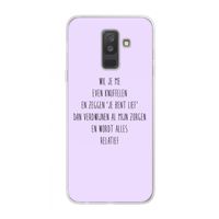 Relatief: Samsung Galaxy A6 Plus (2018) Transparant Hoesje