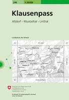 Wandelkaart - Topografische kaart 246 Klausenpass | Swisstopo - thumbnail