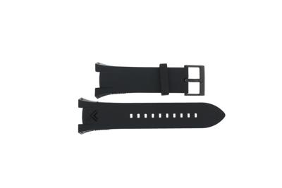 Horlogeband Armani AX1050 Silicoon Zwart 14mm