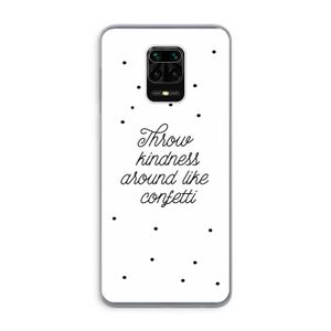 Confetti: Xiaomi Redmi Note 9 Pro Transparant Hoesje