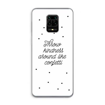 Confetti: Xiaomi Redmi Note 9 Pro Transparant Hoesje