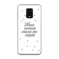 Confetti: Xiaomi Redmi Note 9 Pro Transparant Hoesje
