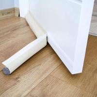 Isolerende afdichtstrip voor deur met schuim en klittenband - Wit