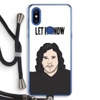 Let It Snow: Xiaomi Mi Mix 3 Transparant Hoesje met koord