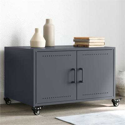 Salontafel 68x50x43,5 cm koudgewalst staal antracietkleurig