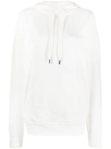 ISABEL MARANT Scott logo-embroidered hoodie - Blanc