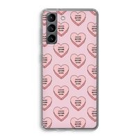 Chicks before dicks: Samsung Galaxy S21 Transparant Hoesje