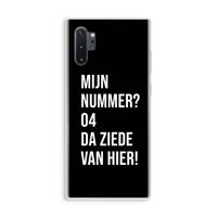 Da ziede van hier - Zwart: Samsung Galaxy Note 10 Plus Transparant Hoesje