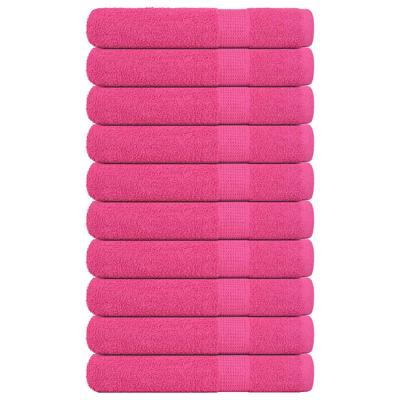VidaXL Handdoeken 10 st 100x200 cm 360 g/m² 100% katoen roze