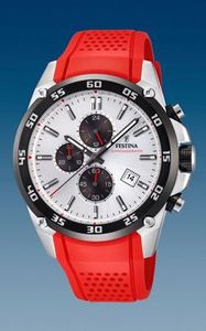 Horlogeband Festina F20330-1 Rubber Rood 25mm