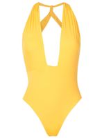 Clube Bossa maillot de bain Amarelo à col v - Jaune - thumbnail