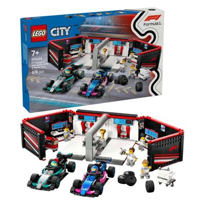 LEGO city 60444 f1 garage met mercedes-amg en alpine auto&apos;s
