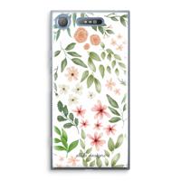Botanical sweet flower heaven: Sony Xperia XZ1 Transparant Hoesje - thumbnail
