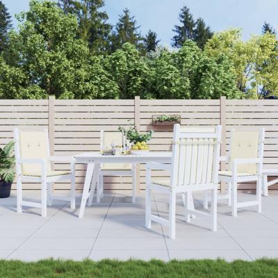 VidaXL Tuinstoelkussen lage rug 4 st 100x50x3 cm oxford stof antraciet
