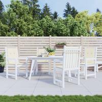 VidaXL Tuinstoelkussen lage rug 4 st 100x50x3 cm oxford stof antraciet