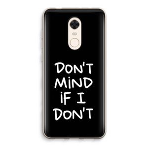 Don't Mind: Xiaomi Redmi 5 Transparant Hoesje