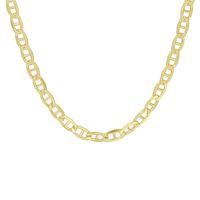 Ketting Zilgold Ankerschakel goud-zilveren kern 4,4 mm