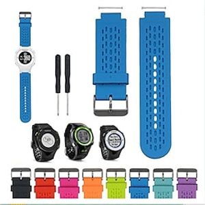 Horlogeband voor Garmin Approach S2 / S4 Siliconen Vervanging Band met verwijderingstool Elastisch Verstelbaar Sportband Polsbandje Lightinthebox