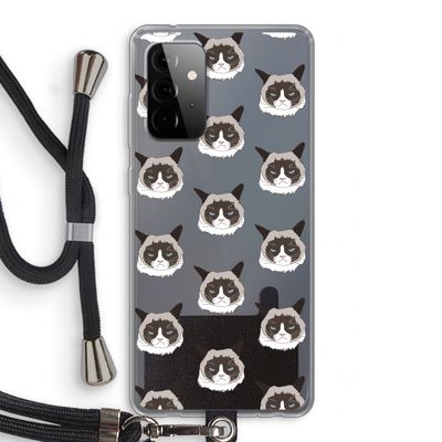 It's a Purrr Case: Samsung Galaxy A72 5G Transparant Hoesje met koord