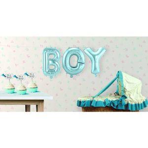Set baby blauwe folie ballonnen 'Boy'